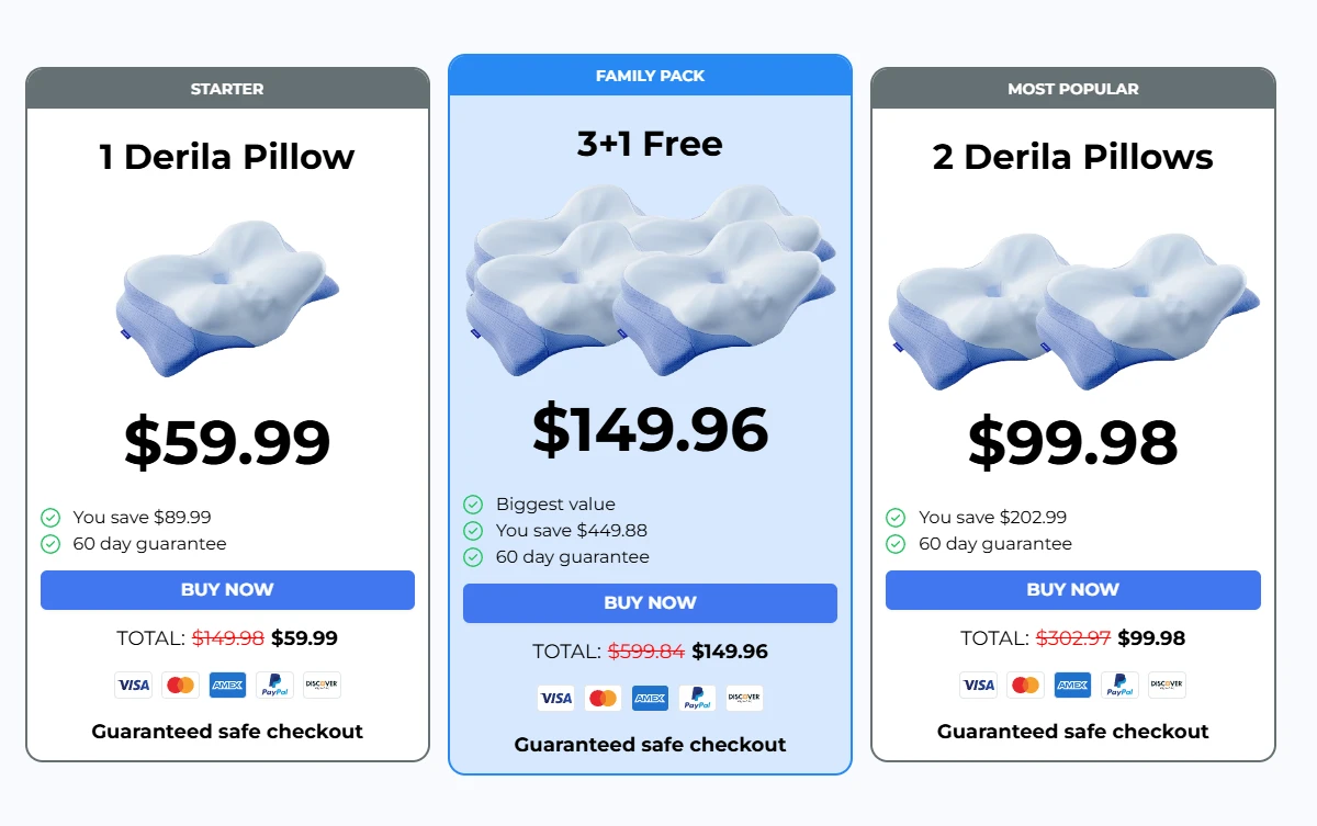 derila ergo pillow buy
